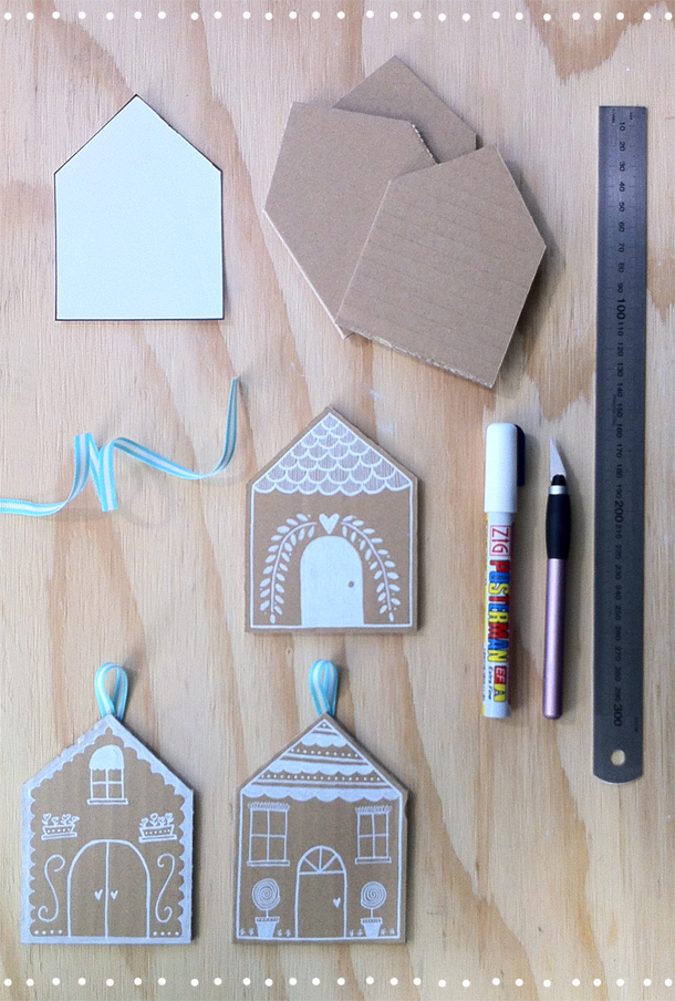 Diy: recycled cardboard christmas decorations – sarbe 
